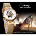 185 Forsining 2020 ladies Watch Top Brand Luxury Creative Diamond Watch Automatic Mechanical Watch Gold Colour